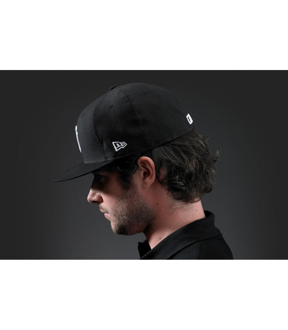 Cap LA 59Fifty black white New Era